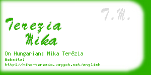 terezia mika business card